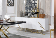 Legend Modern White & Gold Buffet — view 3