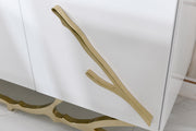 Legend Modern White & Gold Buffet — view 2