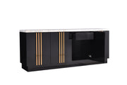 Kingsley Modern Marble & Rosegold Buffet — view 5