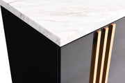 Kingsley Modern Marble & Rosegold Buffet — view 3
