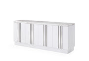 Kingsley Modern Marble & Stainless Steel Buffet — view 2