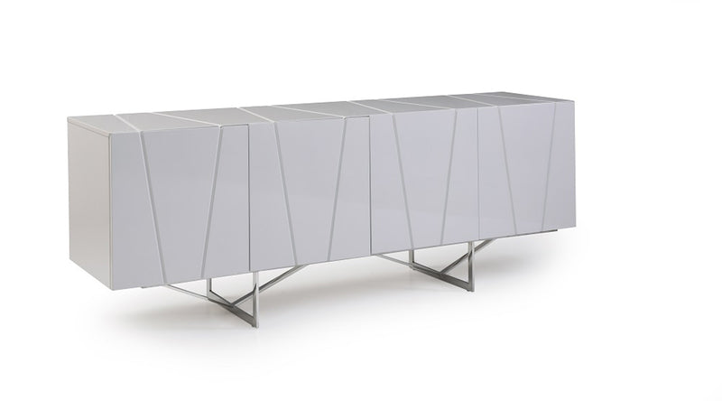 Chrysler Modern White High Gloss Buffet — view 3