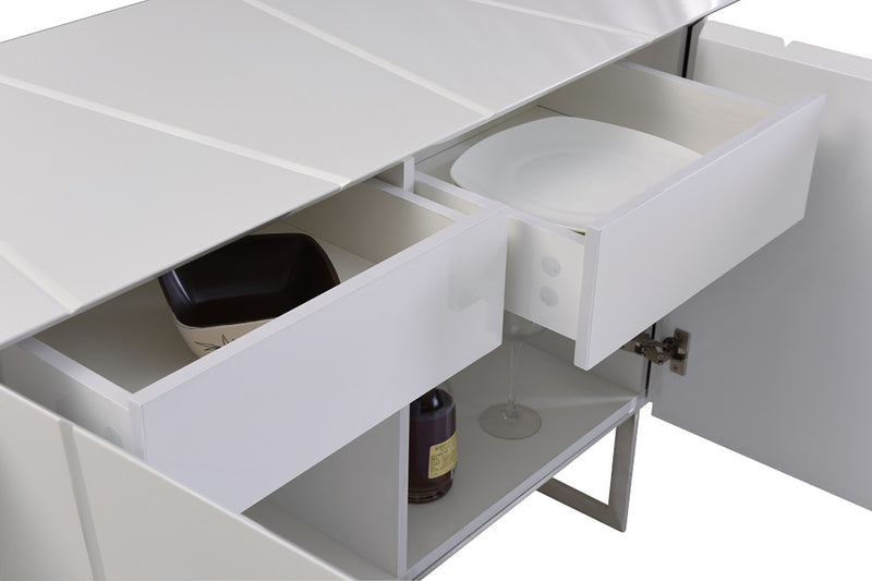 Chrysler Modern White High Gloss Buffet — view 2