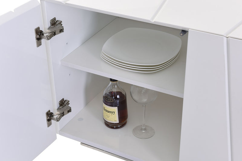 Chrysler Modern White High Gloss Buffet — view 5