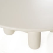 Gabby - Contemporary White Round Coffee Table — view 3
