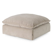 Garman - Modern Light Grey Ottoman — view 2