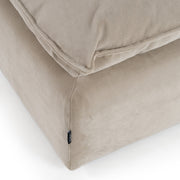 Garman - Modern Light Grey Ottoman — view 5
