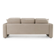 Gaston - Modern Beige Velvet Sofa — view 4