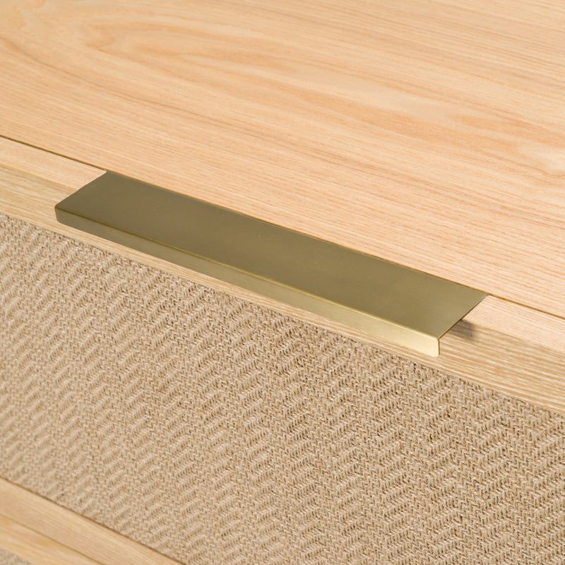 Gavin - Modern Natural Ash + Rattan Chest — view 5