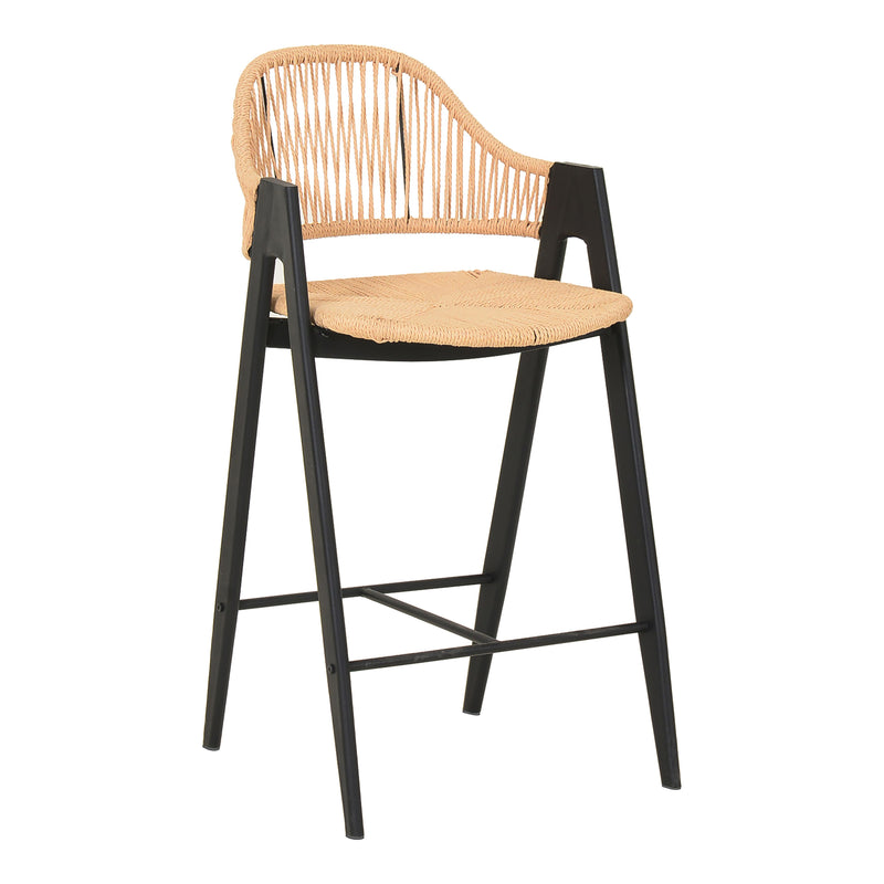 Gayle - Modern Rattan Counter Stool Set of 2 — view 3