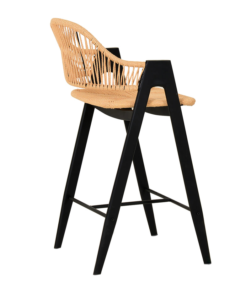 Gayle - Modern Rattan Counter Stool Set of 2