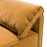 Gene - Modern Fabric Modular Corner Sectional Seat — view 2