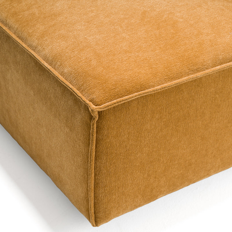 Gene - Modern Fabric Modular Corner Sectional Seat — view 3