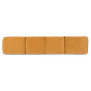 Gene - Modern Ochre Fabric Modular Sectional Sofa — view 5