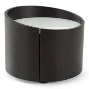 Geneva - Modern Brown Oak Nightstand — view 2