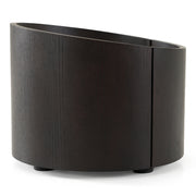 Geneva - Modern Brown Oak Nightstand — view 4