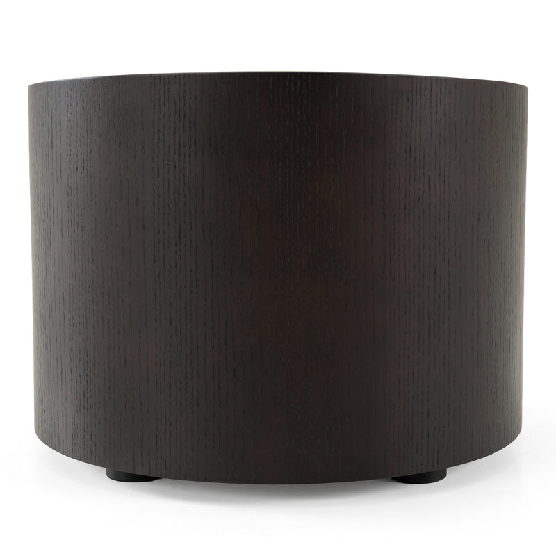 Geneva - Modern Brown Oak Nightstand — view 5