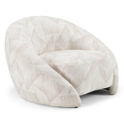 Gentle - Modern Beige Pattern Fabric Accent Chair — view 2