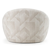 Gentle - Modern Beige Pattern Fabric Accent Chair — view 4