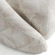 Gentle - Modern Beige Pattern Fabric Accent Chair — view 5