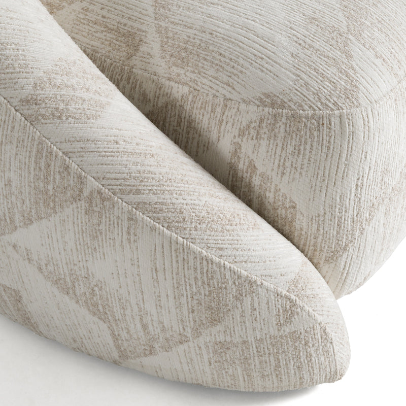 Gentle - Modern Beige Pattern Fabric Accent Chair — view 5