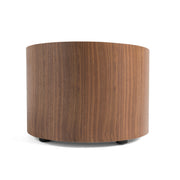Geneva - Modern Walnut Round Nightstand — view 4
