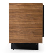 Glencoe - Modern Walnut & Grey Glass Buffet — view 3