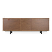 Glencoe - Modern Walnut & Grey Glass Buffet — view 4