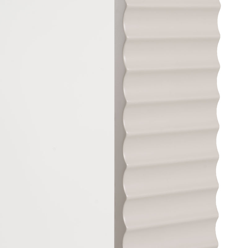 Glinda - Modern Beige Floor Mirror — view 2