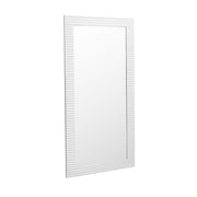 Glinda - Modern Pearl White Floor Mirror — view 2