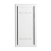 Glinda - Modern Pearl White Floor Mirror — view 4