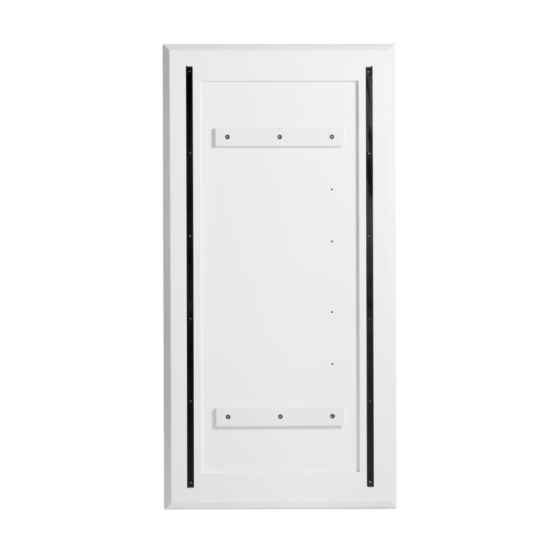 Glinda - Modern Pearl White Floor Mirror — view 4
