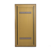 Glinda - Modern Brushed Brass Floor Mirror — view 3