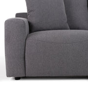 Gloria - Modern Grey Fabric Loveseat