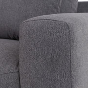 Gloria - Modern Grey Fabric Loveseat — view 2