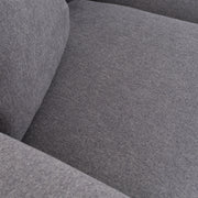Gloria - Modern Grey Fabric Loveseat — view 3