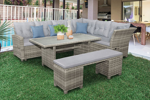 Malia 5 Pc. Sectional Set w/ Bench - R&R Furniture Gallery (Fountain Valley, CA)