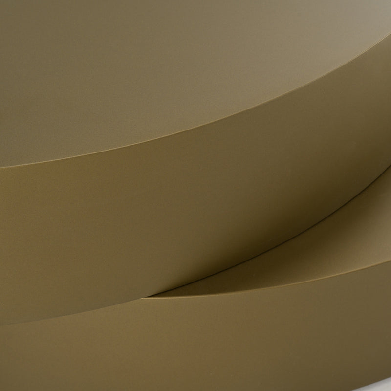 Grayson - Glam Brushed Bronze Metallic Coffee Table — view 3