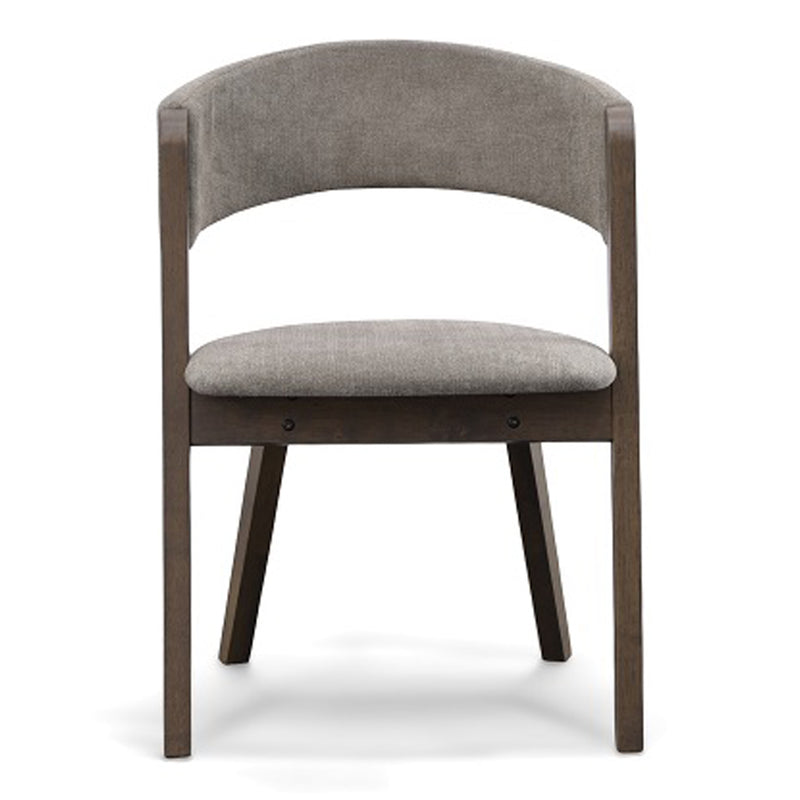Grover - Modern Grey & Dark Wenge Dining Chair (Set of 2) — view 3