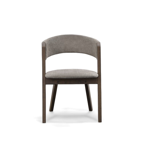 Grover - Modern Grey & Dark Wenge Dining Chair (Set of 2)