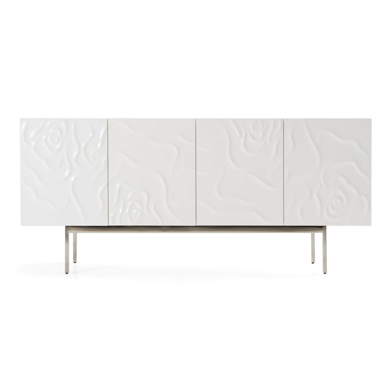 Gwen - Modern White High Gloss Buffet — view 2