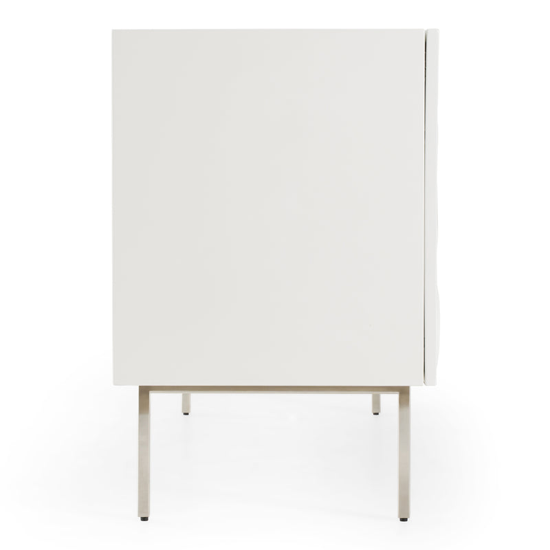 Gwen - Modern White High Gloss Buffet — view 4