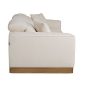 Hagerty - Modern Off-White Fabric Sofa With 2 Power Recliners — view 4