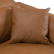 Hagerty - Modern Brown Leather Sofa with 2 Power Recliners — view 5