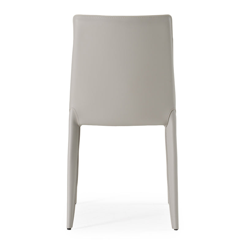 Halo - Modern Light Grey Saddle Leather Dining Chair (Set of 2) — view 5