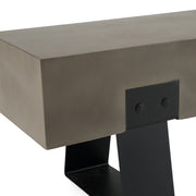 Haring Modern Concrete Bench — view 3