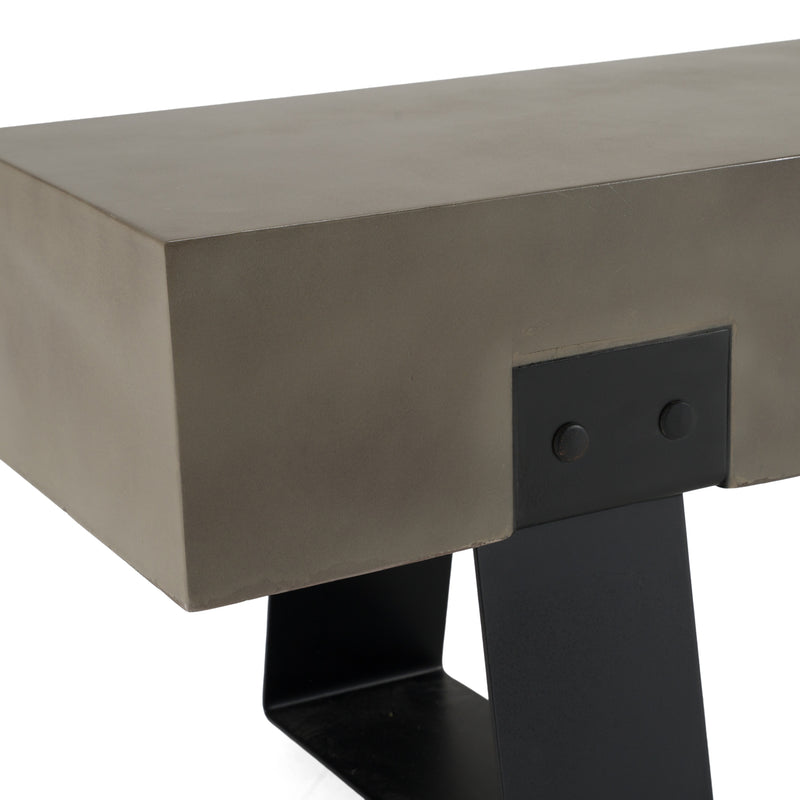 Haring Modern Concrete Bench — view 3