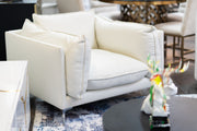 Harvest - Modern White Full Leather Chair