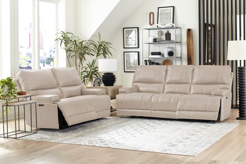 Parker Living Whitman - Verona Linen - Powered By Freemotion Power Reclining Sofa Loveseat and Recliner