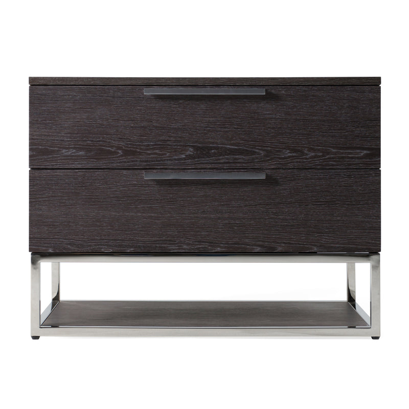 Helenora - Modern Grey Elm Nightstand